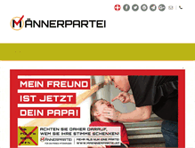 Tablet Screenshot of maennerpartei.at